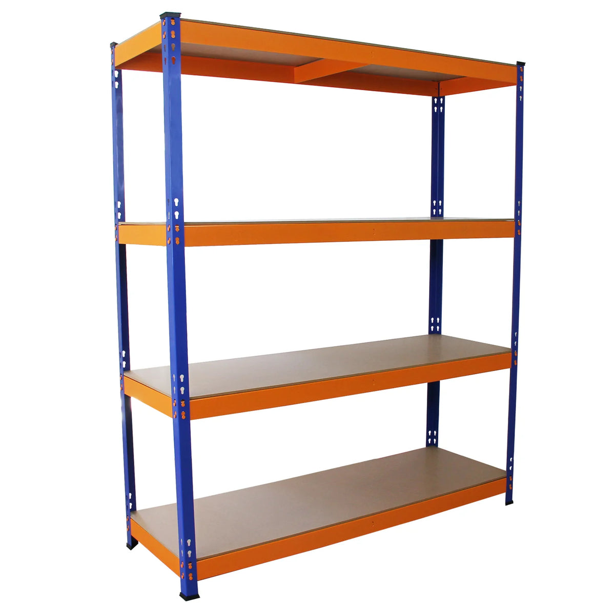 S-RaxWorks Warehouse Storage Shelving Racking, Blue/Orange, 150cm W, 5