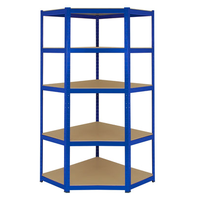 Corner 5 Tier Shelving Unit Boltless Heavy Duty Metal Shelving Shed Storage